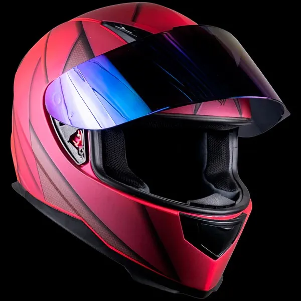 CASCO NOVAK BLADE METAL ROSA
