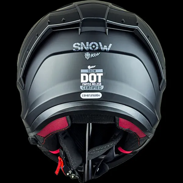 CASCO SNOW NEGRO MATE