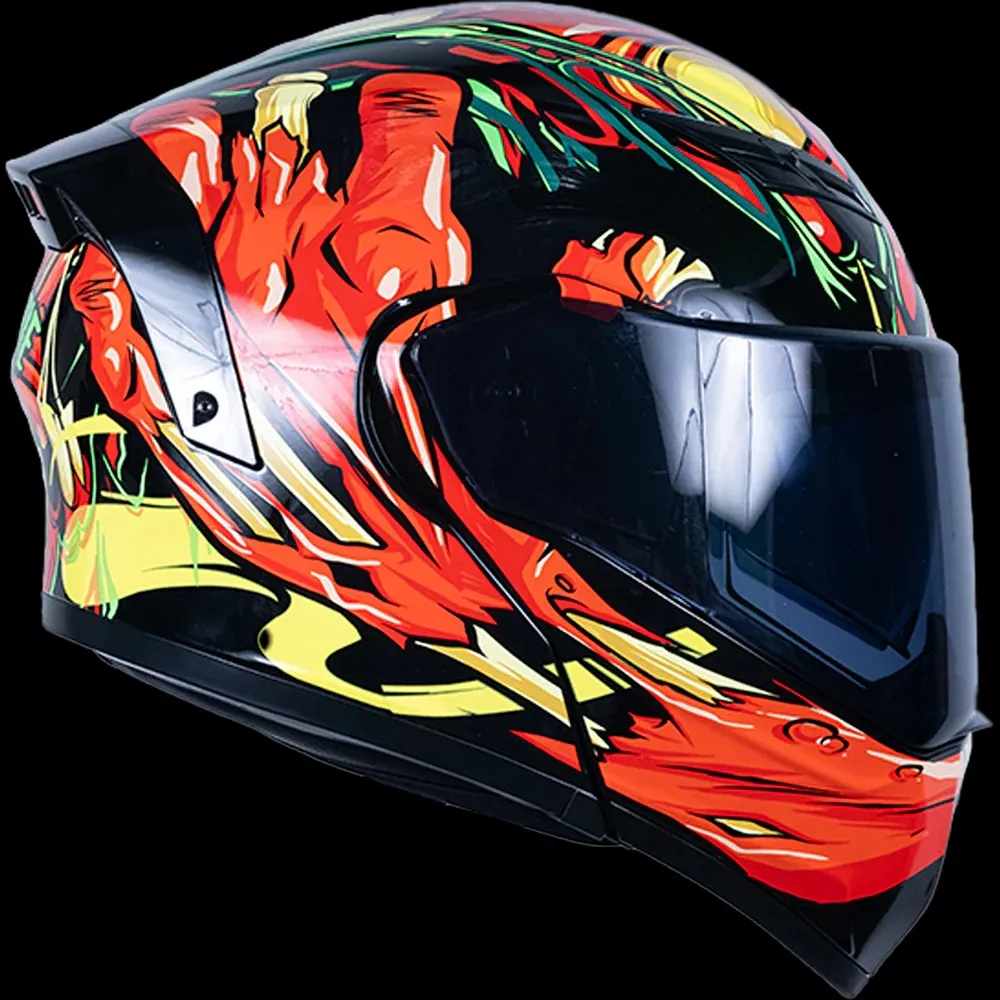 CASCO ESTELAR ZOMBIE ROJO