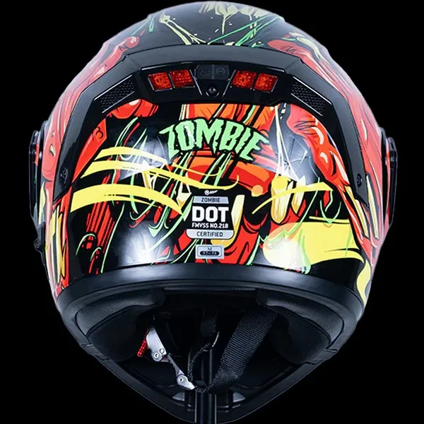 CASCO ESTELAR ZOMBIE ROJO