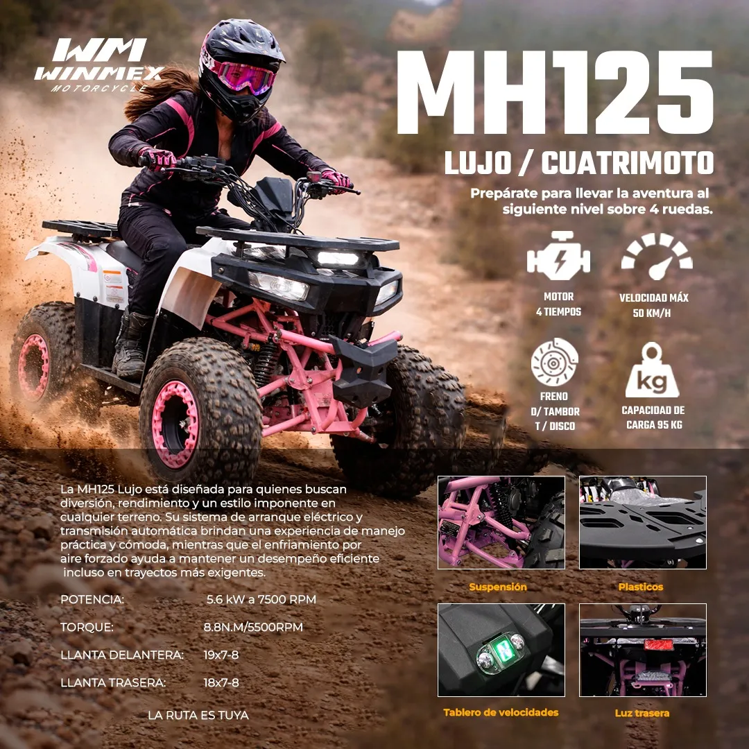 CUATRIMOTO MH 125 LUJO